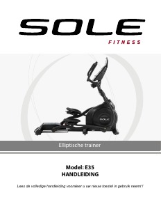 Mode d’emploi Sole Fitness E35 Vélo elliptique