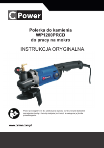 Instrukcja CPower WP1200PRCD Szlifierka kątowa