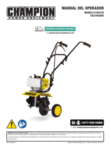 Manual de uso Champion 100378 Cultivador
