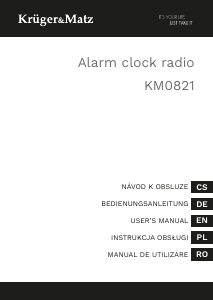 Manual Krüger and Matz KM0821 Alarm Clock Radio