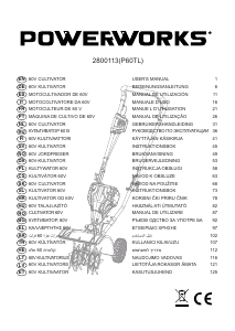 Manual de uso Powerworks P60TL Cultivador