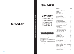 Hướng dẫn sử dụng Sharp ES-FK1252SV-G Máy giặt