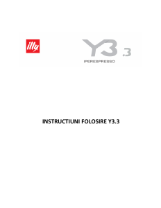 Manual illy Y3.3 IperEspresso Espressor