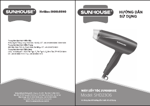 Hướng dẫn sử dụng Sunhouse SHD2306 Máy sấy tóc