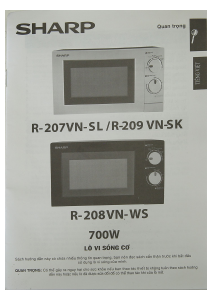 Hướng dẫn sử dụng Sharp R-207VN-SL Lò vi sóng