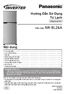 Hướng dẫn sử dụng Panasonic NR-BL26A Tủ đông lạnh