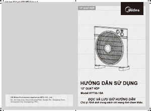 Hướng dẫn sử dụng Midea KYT30-15A Quạt