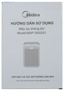 Hướng dẫn sử dụng Midea MAP-350GS1 Máy lọc khí