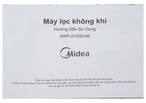 Hướng dẫn sử dụng Midea MAP-210GC46 Máy lọc khí