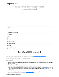 Hướng dẫn sử dụng Logitech MX Master 3 Con chuột