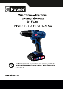 Instrukcja CPower D18V2A Wiertarko-wkrętarka