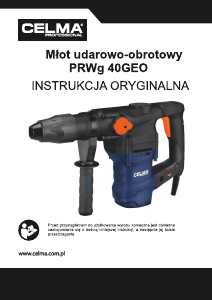 Instrukcja Celma PRWg 40GEO Młotowiertarka