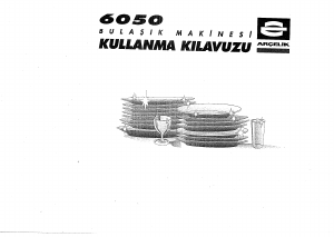 Kullanım kılavuzu Arçelik 6050 BM Bulaşık makinesi