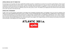 Handleiding Aprilia Atlantic 300 (2010) Scooter