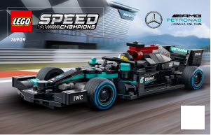 Instrukcja Lego set 76909 Speed Champions Mercedes-AMG F1 W12 E Performance i Mercedes-AMG ONE