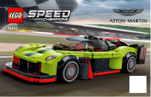 Manuale Lego set 76910 Speed Champions Aston Martin Valkyrie AMR Pro e Aston Martin Vantage GT3