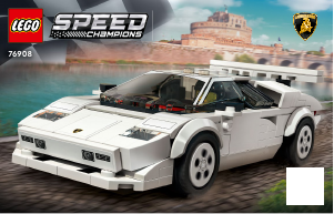 Használati útmutató Lego set 76908 Speed Champions Lamborghini Countach