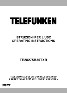 Handleiding Telefunken TE28275B35TXB LED televisie