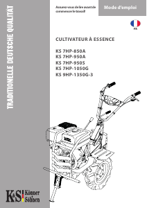 Mode d’emploi Könner & Söhnen KS 7HP-1050G Cultivateur