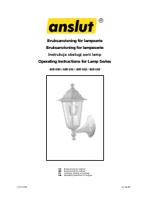 Bruksanvisning Anslut 420-150 Lampe
