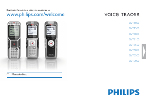 Manuale Philips DVT7000 Voice Tracer Registratore vocale