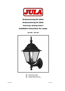 Bruksanvisning Anslut 422-205 Lampe