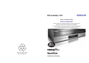 Rokasgrāmata Philips DVDR3510V DVD atskaņotājs