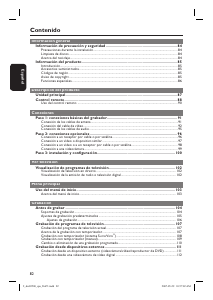 Manual de uso Philips DVDR5500 Reproductor DVD