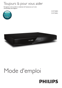 Mode d’emploi Philips DVP2880 Lecteur DVD