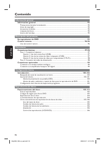Manual de uso Philips DVP3260 Reproductor DVD