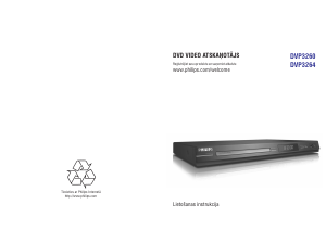 Rokasgrāmata Philips DVP3264 DVD atskaņotājs