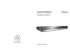 Rokasgrāmata Philips DVP3266 DVD atskaņotājs