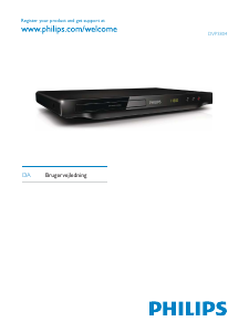 Brugsanvisning Philips DVP3804 DVD afspiller