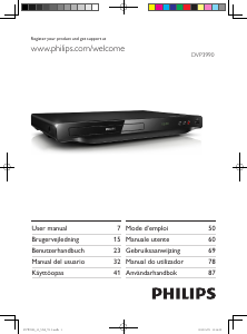 Handleiding Philips DVP3990 DVD speler