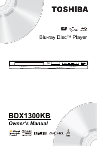 Handleiding Toshiba BDX1300KB Blu-ray speler