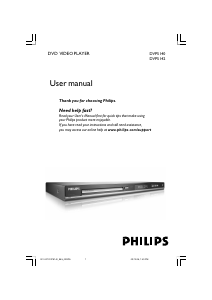 Manual Philips DVP5140 DVD Player