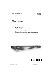 Manuale Philips DVP5140 Lettore DVD