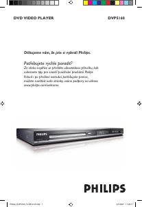 Manuál Philips DVP5160 Přehrávač DVD