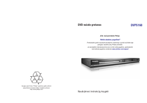 Vadovas Philips DVP5160 DVD leistuvas