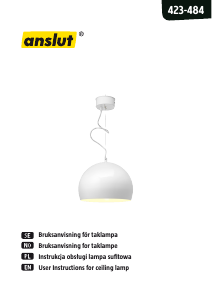 Bruksanvisning Anslut 423-484 Lampe