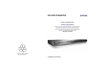 Rokasgrāmata Philips DVP5980 DVD atskaņotājs