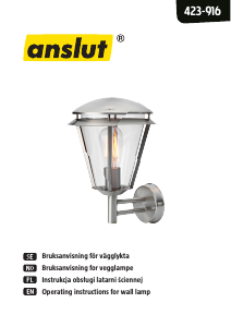 Manual Anslut 423-916 Lamp