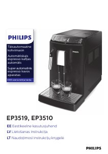 Vadovas Philips EP3510 Espresso kavos aparatas