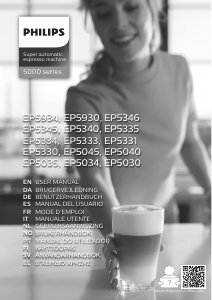 Handleiding Philips EP5333 Espresso-apparaat