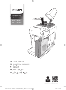 Kullanım kılavuzu Philips EP5441 Espresso makinesi