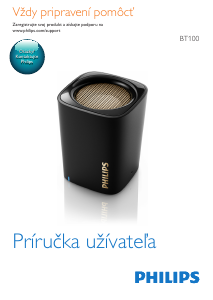 Návod Philips BT100W Reproduktor