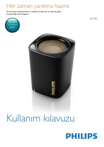 Kullanım kılavuzu Philips BT100W Hoparlör