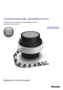 Vadovas Philips BT2000B Garsiakalbis