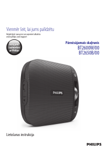 Rokasgrāmata Philips BT2600W Skaļrunis