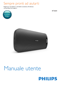 Manuale Philips BT3600W Altoparlante